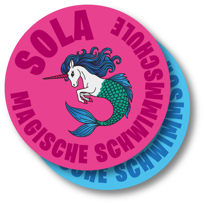 Unser magisches Abzeichen mit unserem Fabelwesen Sola